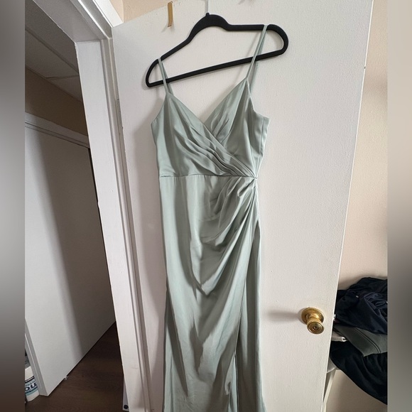 Azazie Maci Dress - Agave - Size A10 - Picture 5 of 6